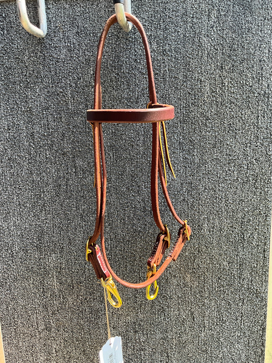 5/8" Snap Ends Browband Headstall (Dark Oil)