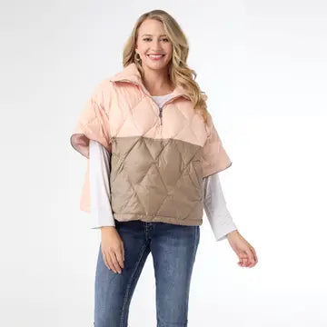 Emma Pullover Down Jacket with Removeable Sleeve - Fall