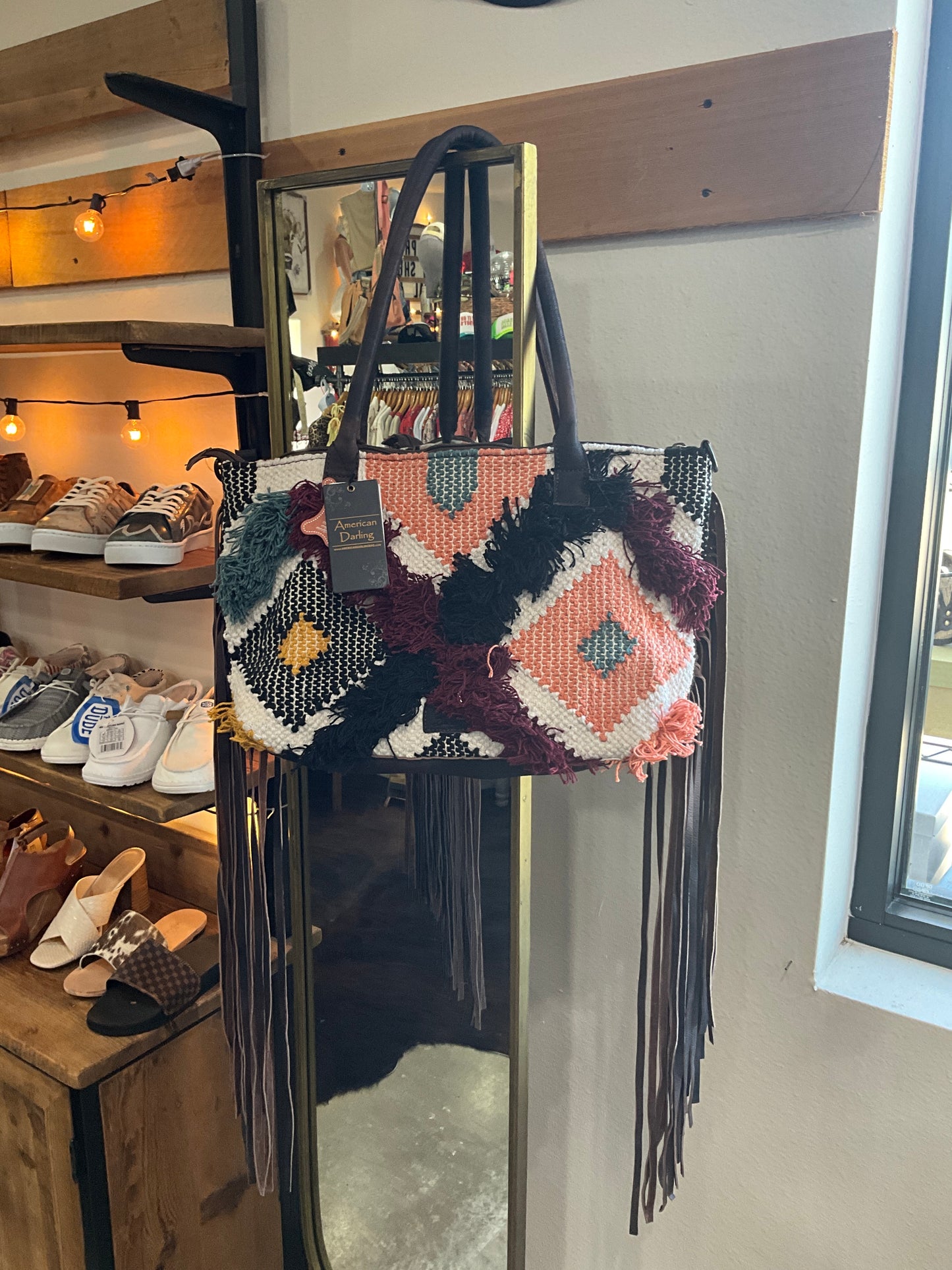 CLOTH BAG W/ FRINGE