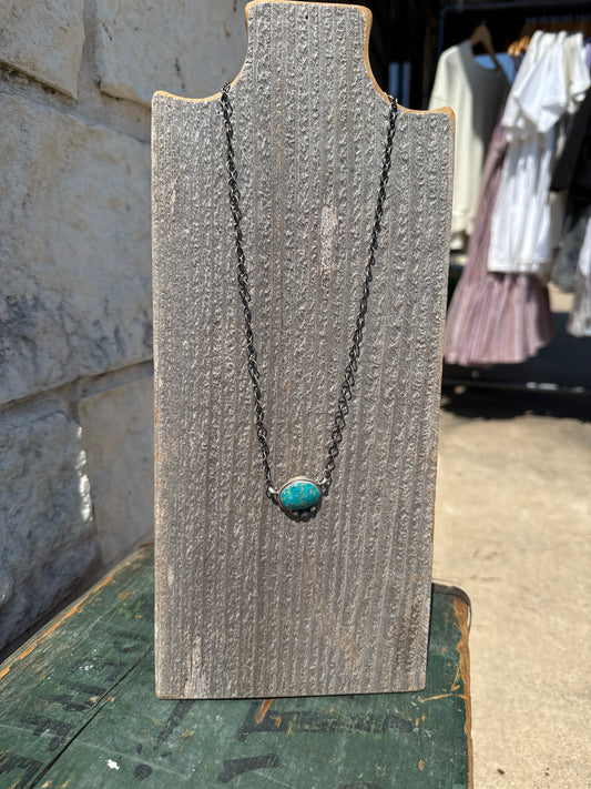 Kathleen Livingston Turquoise & Sterling Silver Necklace