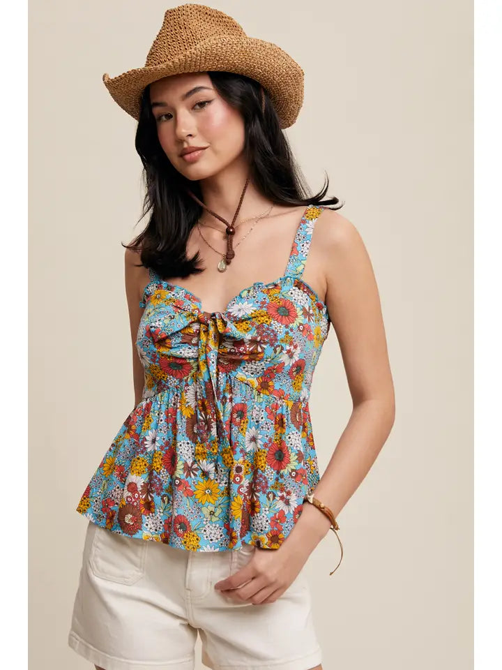 Bow Peplum Top