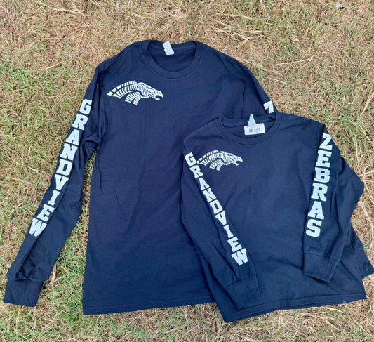 Zebra Custom Long Sleeve Tee Youth