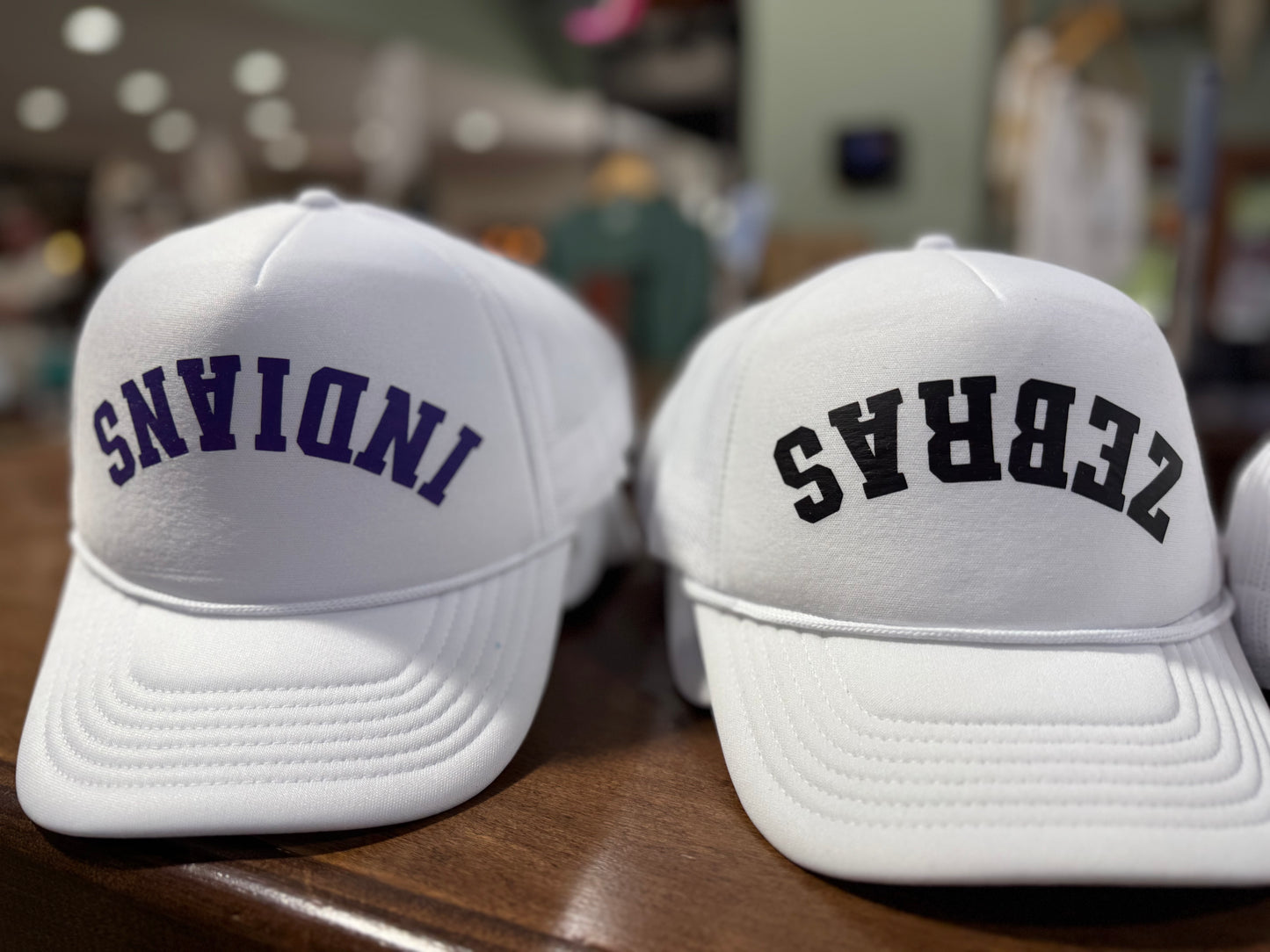 Upside down Spirit Caps Indian/Zebra