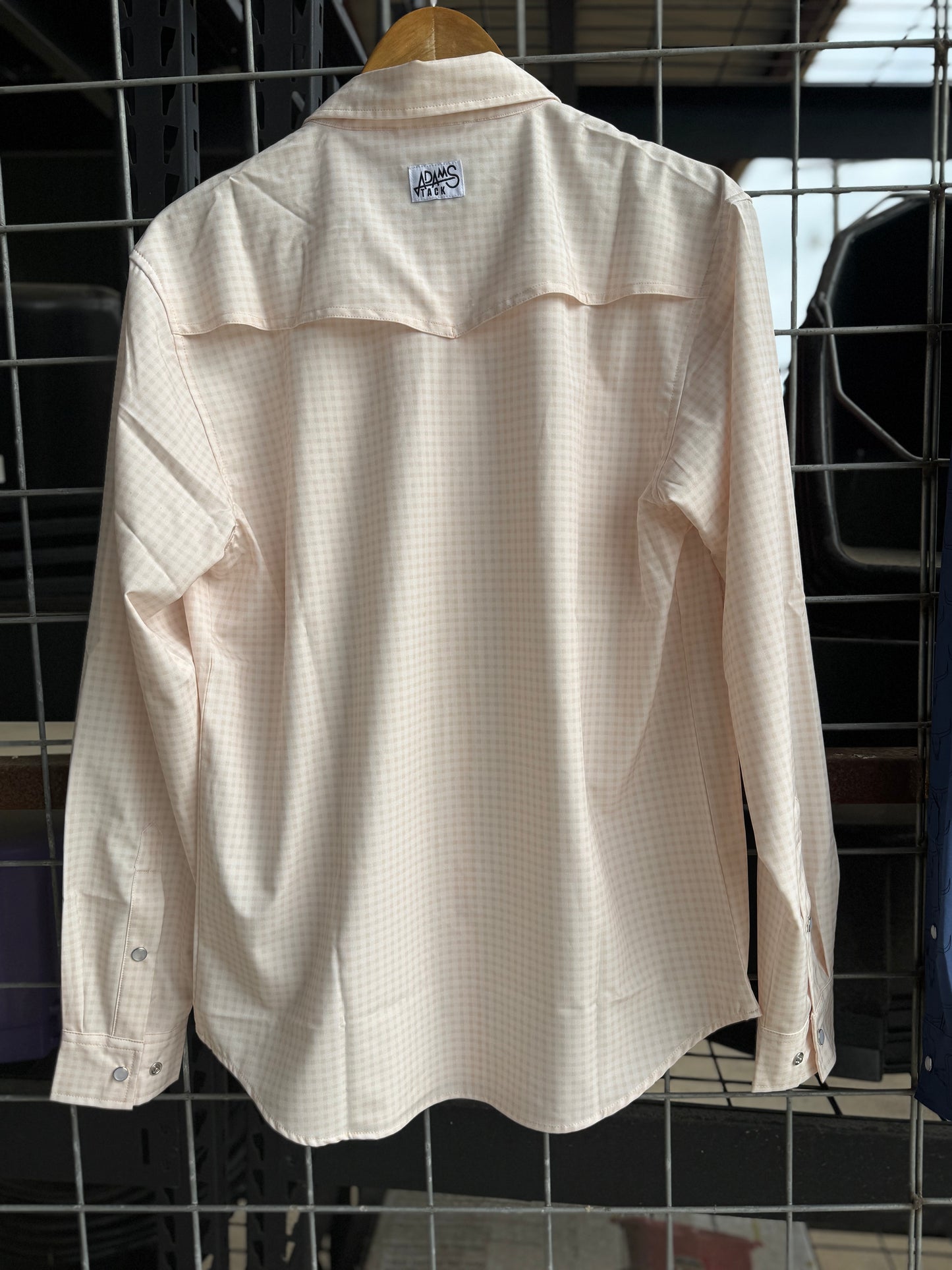 Adams Tack Mens Gingham L/S Fishing Shirt