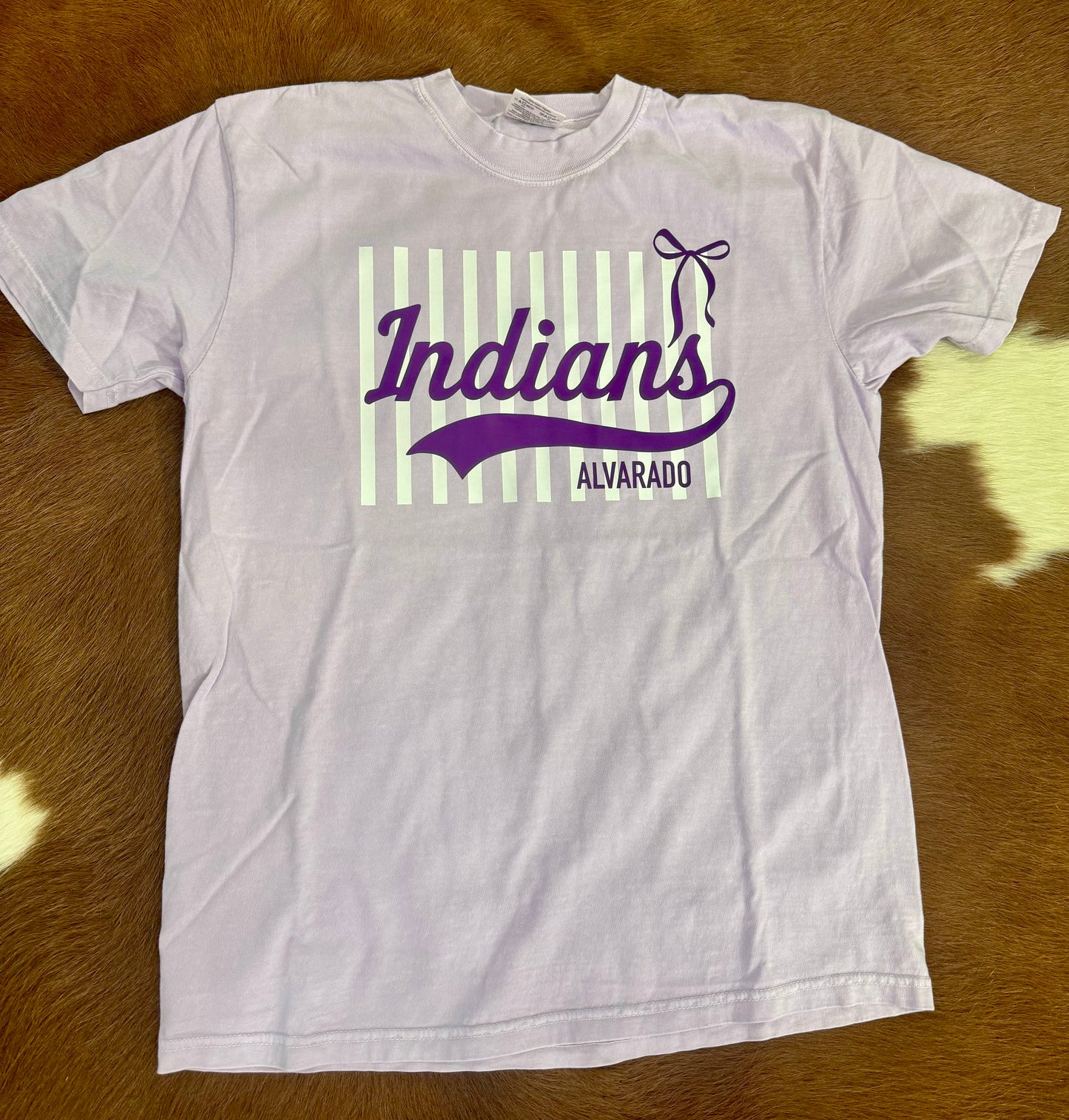 Game Day Indians Stripe Tee