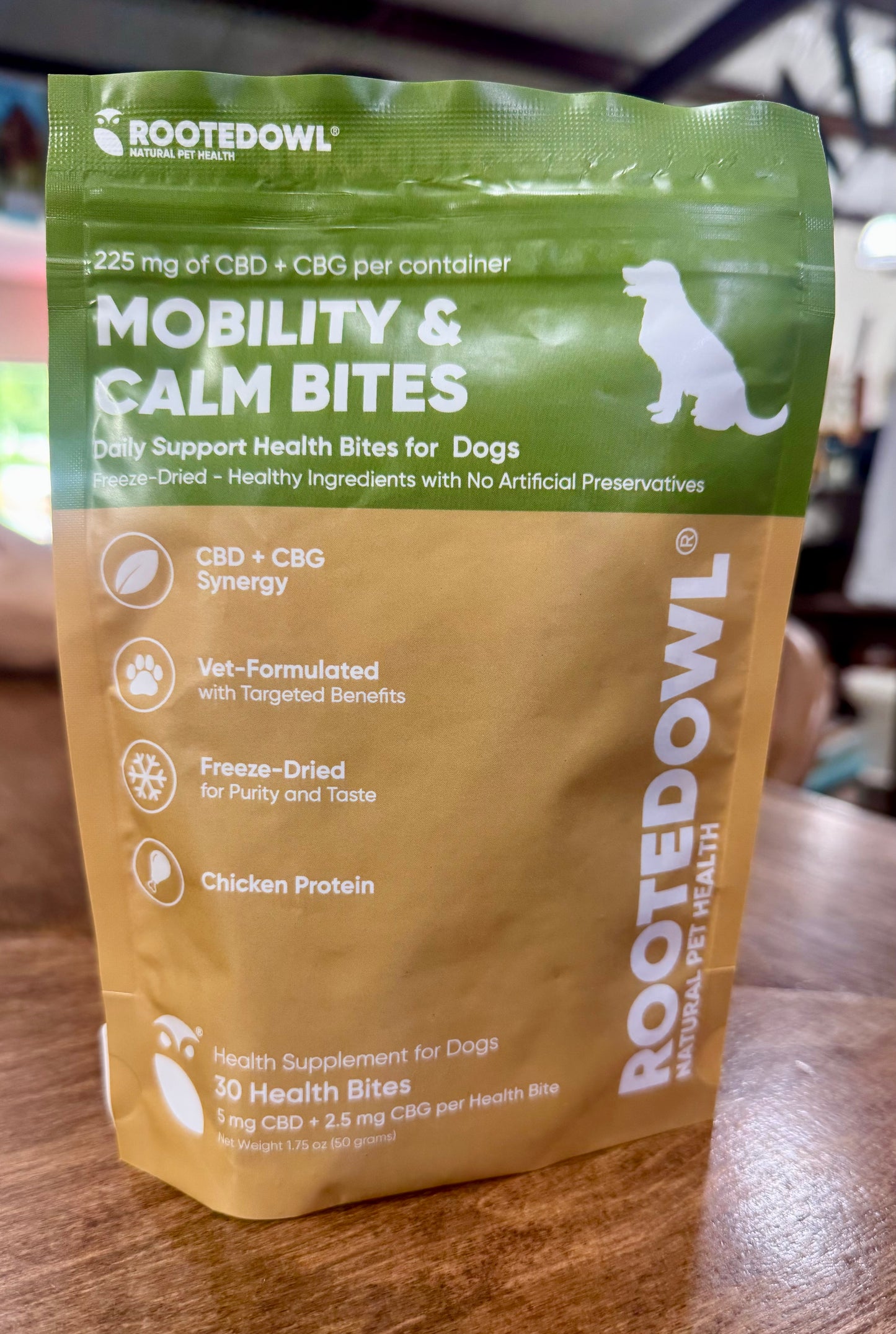 Rooted Owl Mobility & Calm Treats Chicken 30ct
