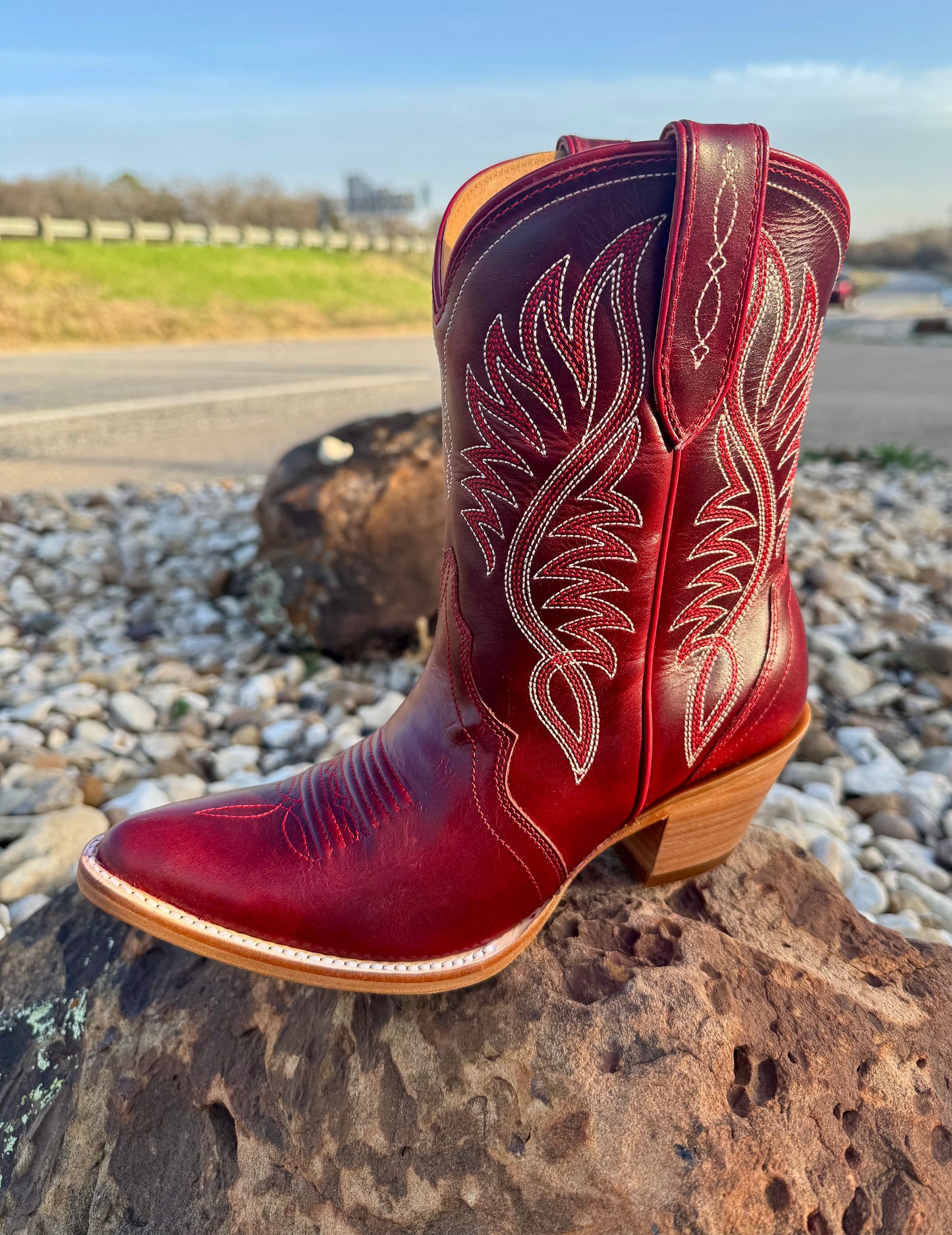 Ariat Julietta J Toe Western Boot Red