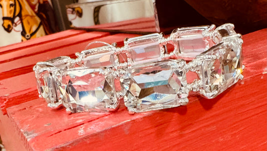 Rectangle Rhinestone Bracelet