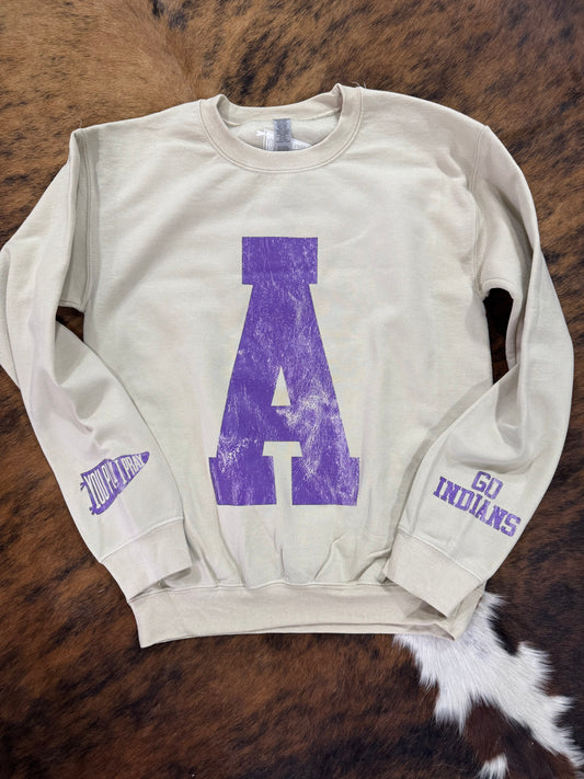 "A" Game Day Sweatshirt