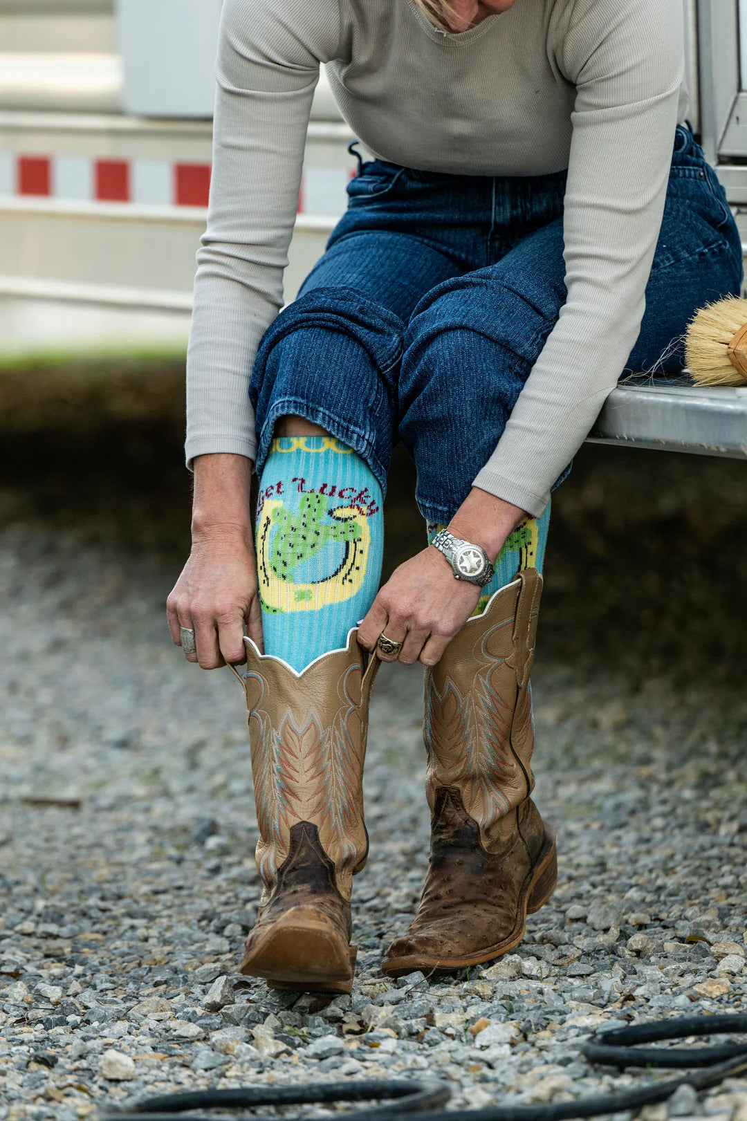 Get Lucky Aqua Performance Socks Regular price