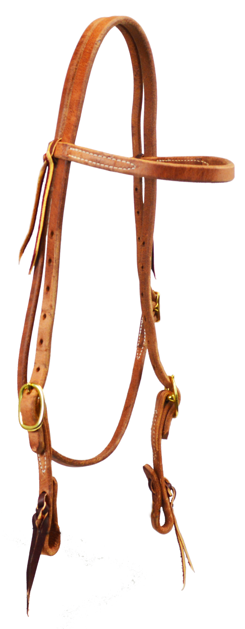 DOUBLE BUCKLE BROWBAND HEADSTALL (NATURAL)