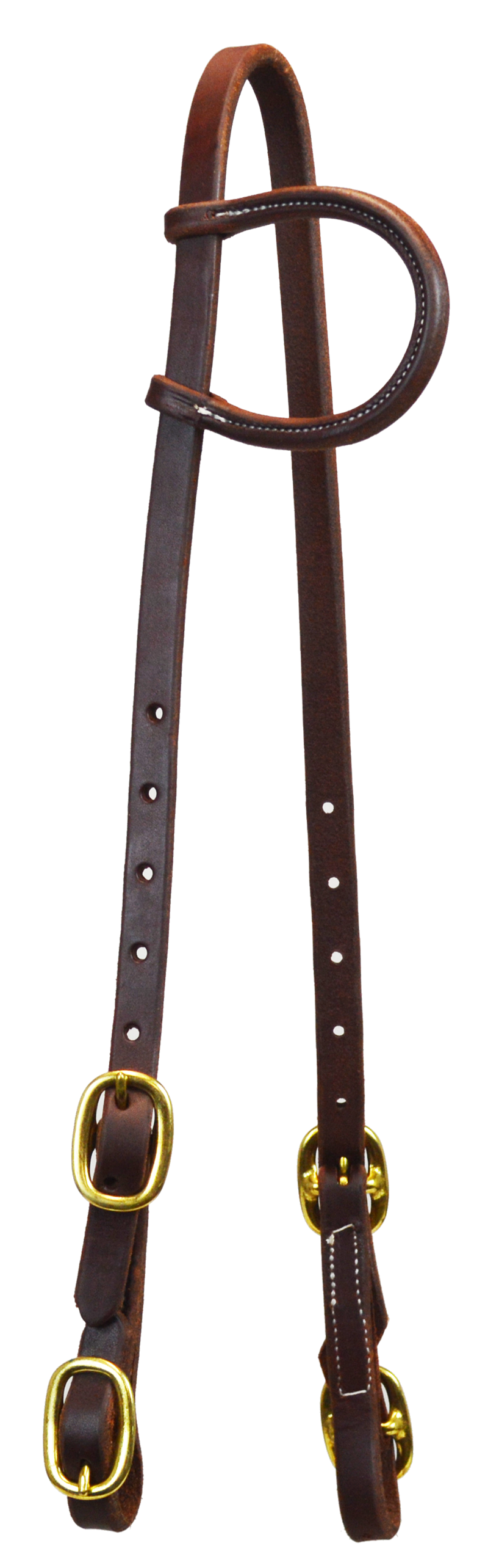 5/8" FOUR BUCKLE SLIP EAR HEADSTALL (DARK OIL)