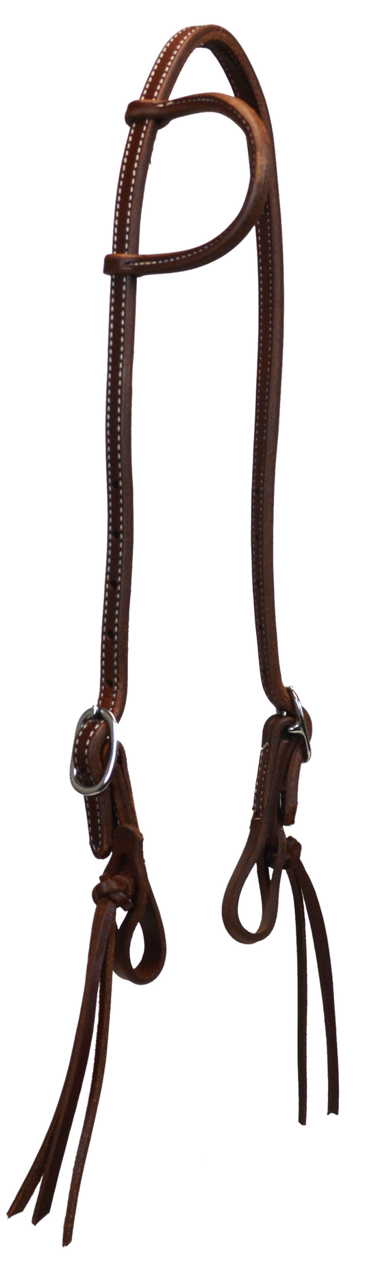 5/8" DOUBLED AND STITCHED SLIP EAR HEADSTALL (PINEAPPLE KNOT)