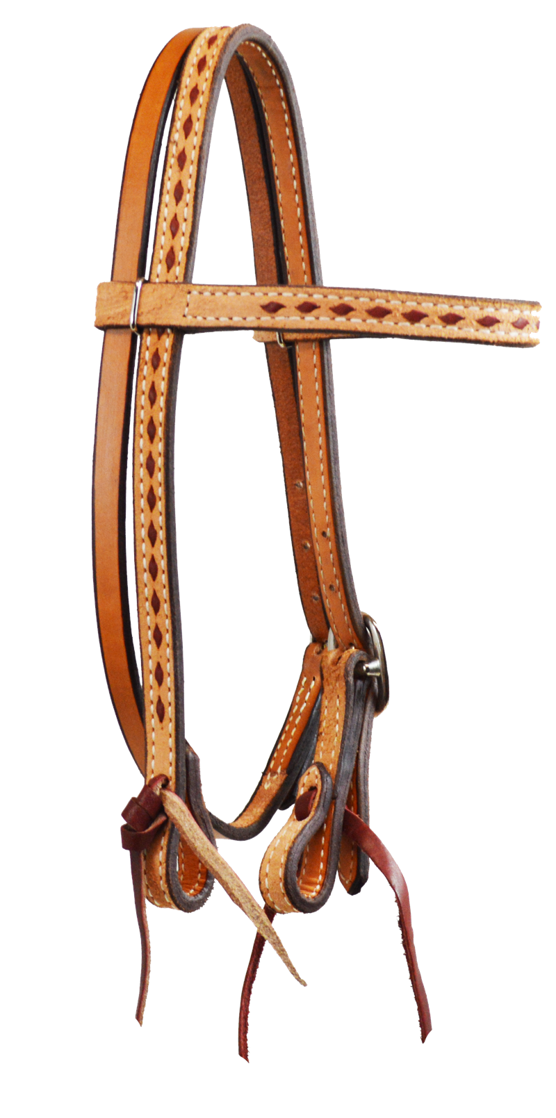 PONY BUCK STITCH BROWBAND HEADSTALL