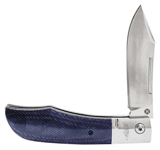 "BLUE DENIM MICARTA" HOOEY KNIFE