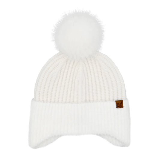 Fur Earflap Pom