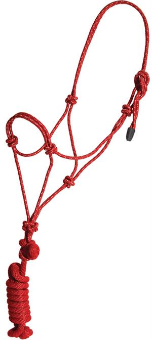 Mustang Economy Mountain Rope Halter + Lead (Horse Size)