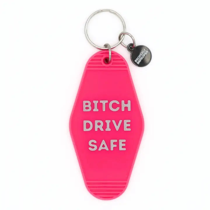 Hot Stamped Motel Keychain