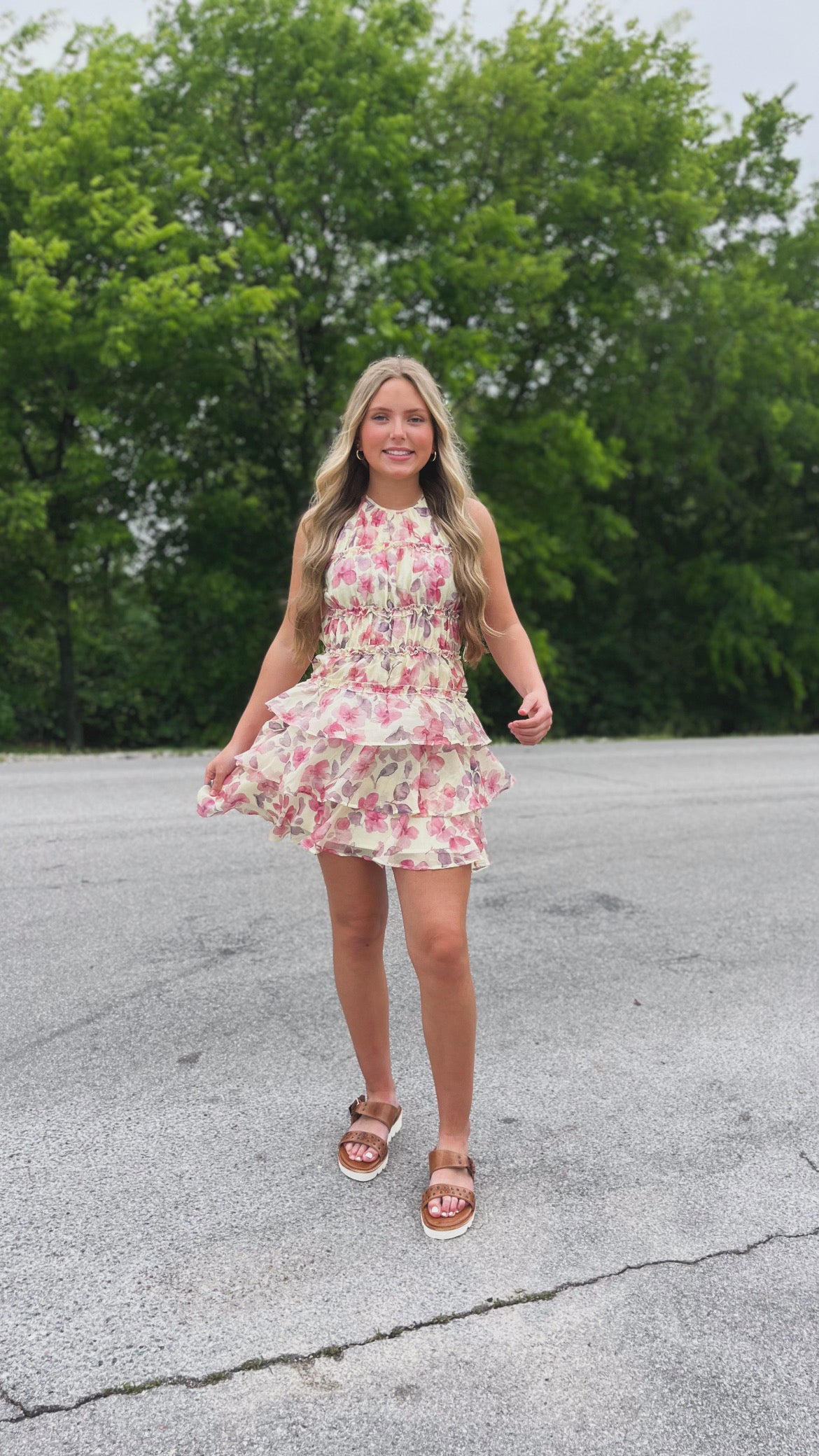 Everbloom Halter Tiered Mini