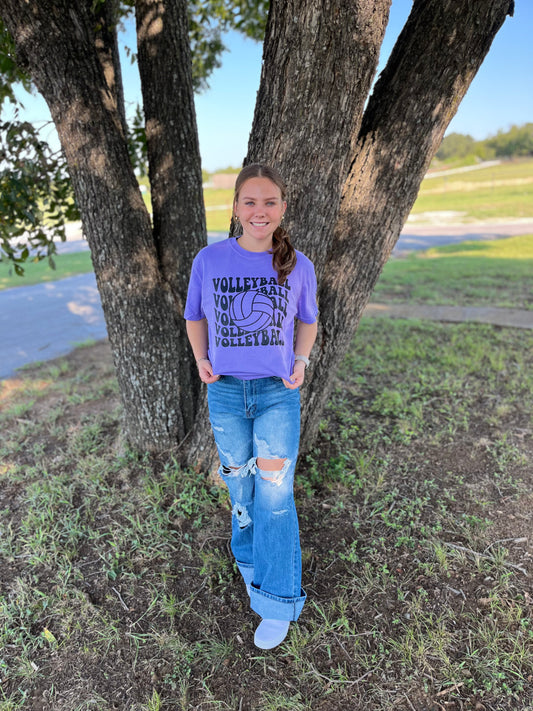 Volleyball Tee Lilac