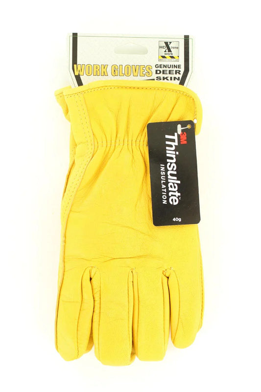 LINED DEERSKIN GLOVES