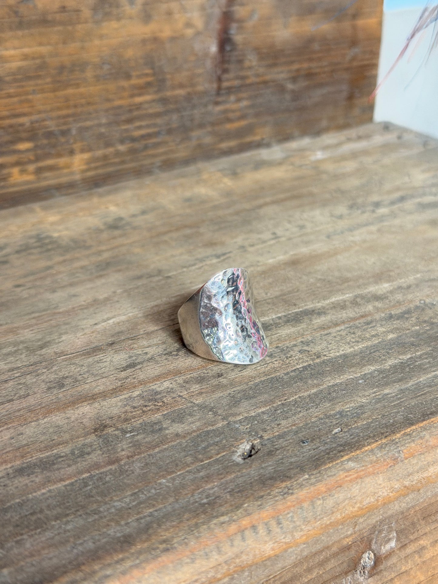 Hammered Sterling Silver sz7