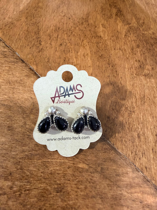 Silver & Onyx Cluster