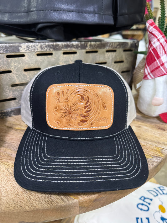 McIntire Black/Tan W/ Floral Cap