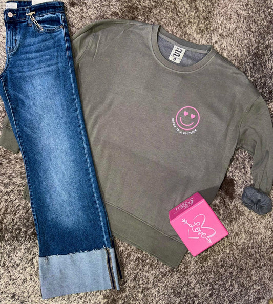 Adams Tack Happy Heart Sweatshirt