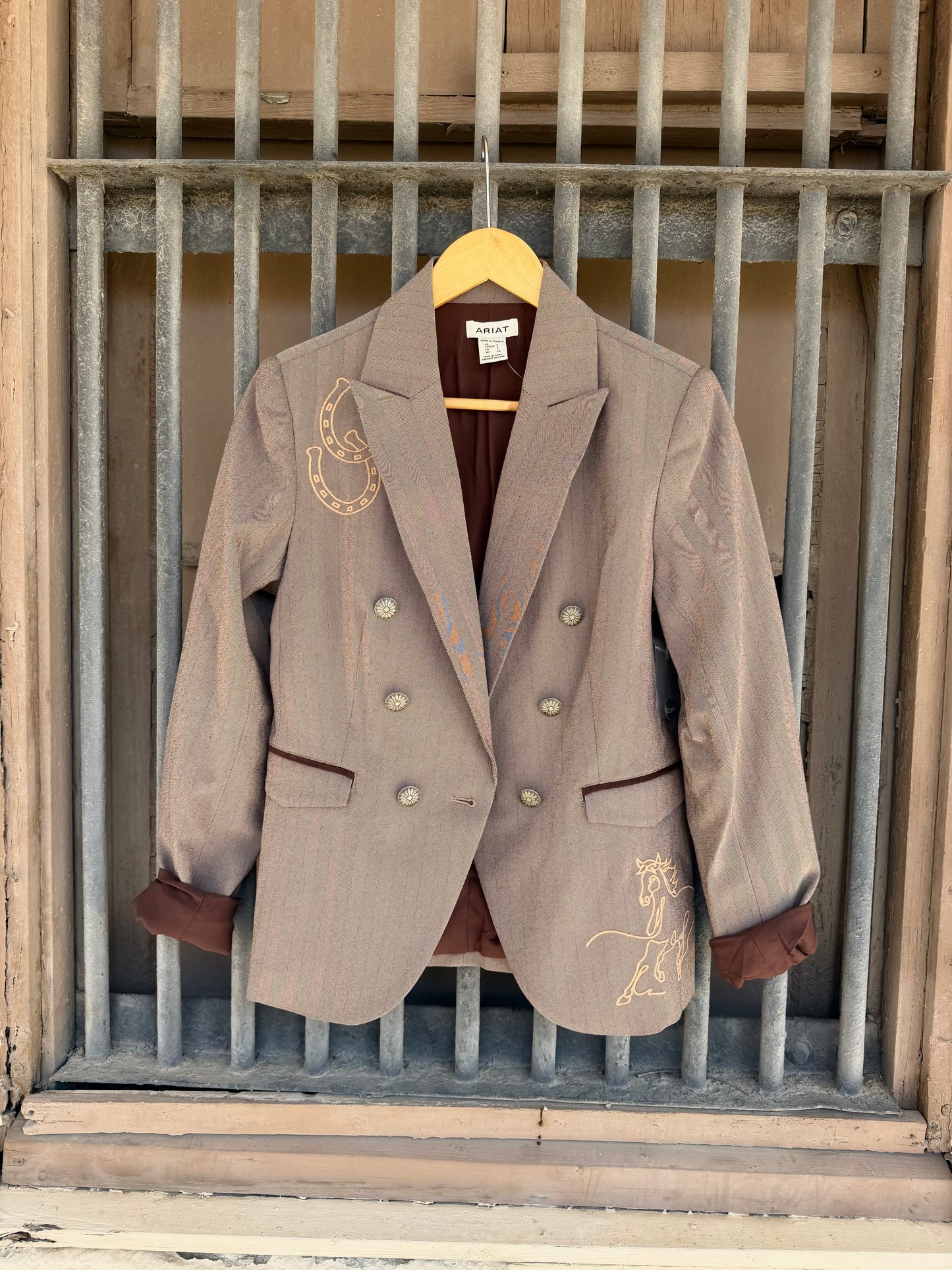 Herringbone Blazer CHICORY COFFEE TWEED
