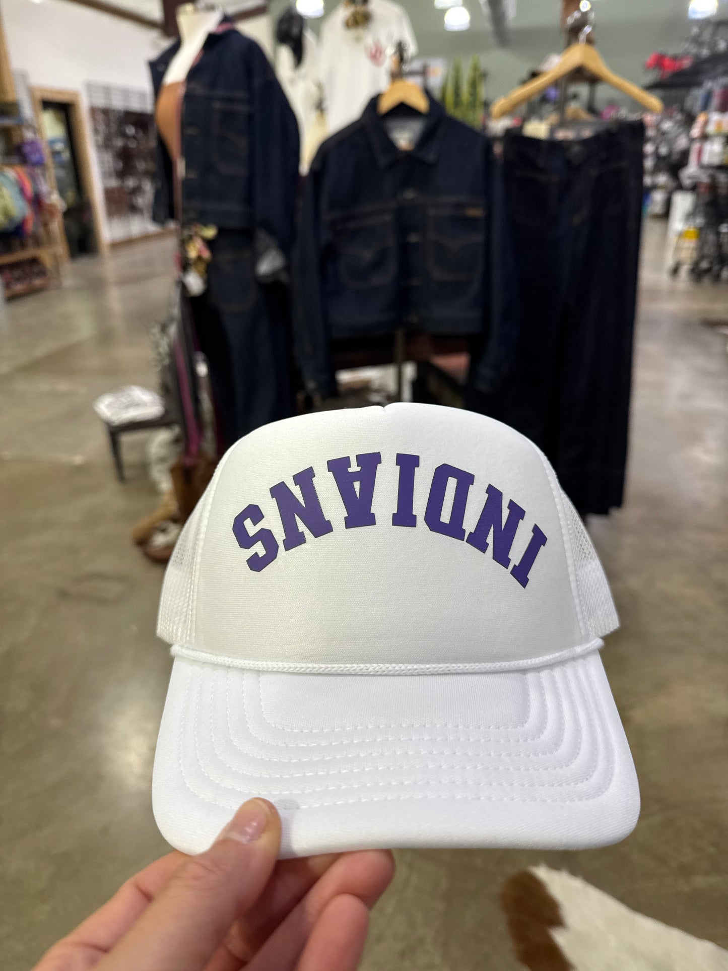 Upside down Spirit Caps Indian/Zebra