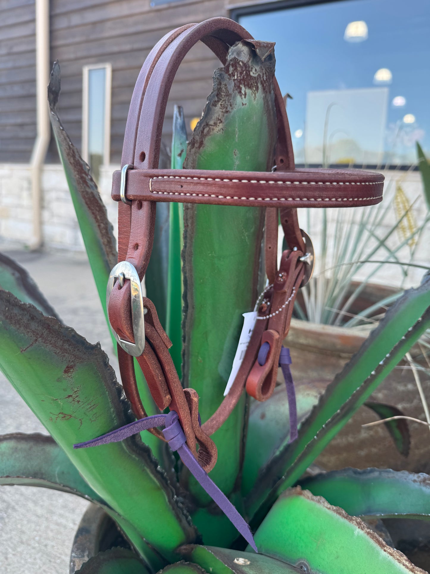 MINI Purple Tie String Browband- Dark Oil