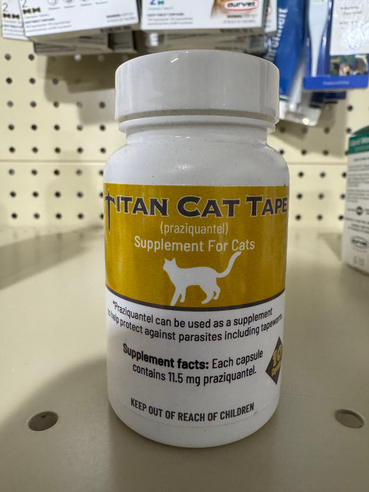 Titan Cat Tape Tapeworm Capsules - 10 count