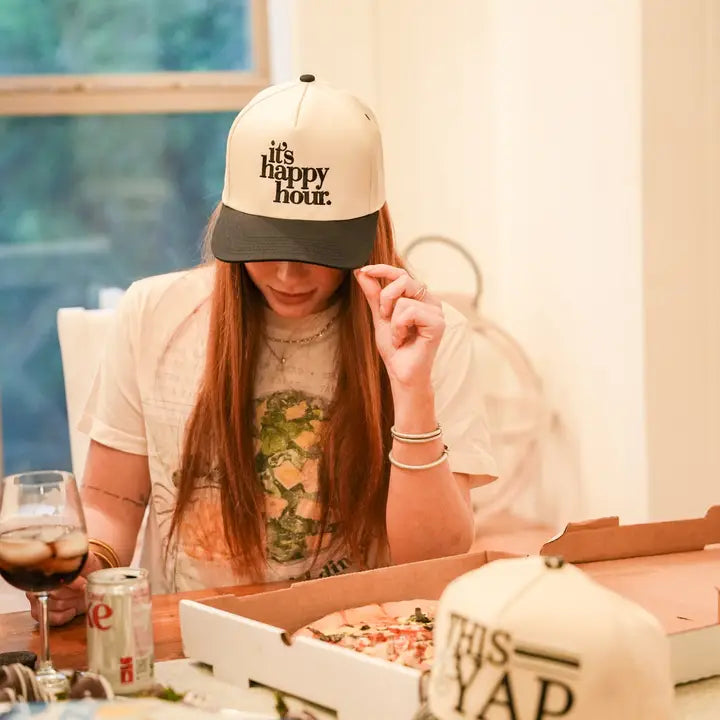 It's Happy Hour Canvas Cap