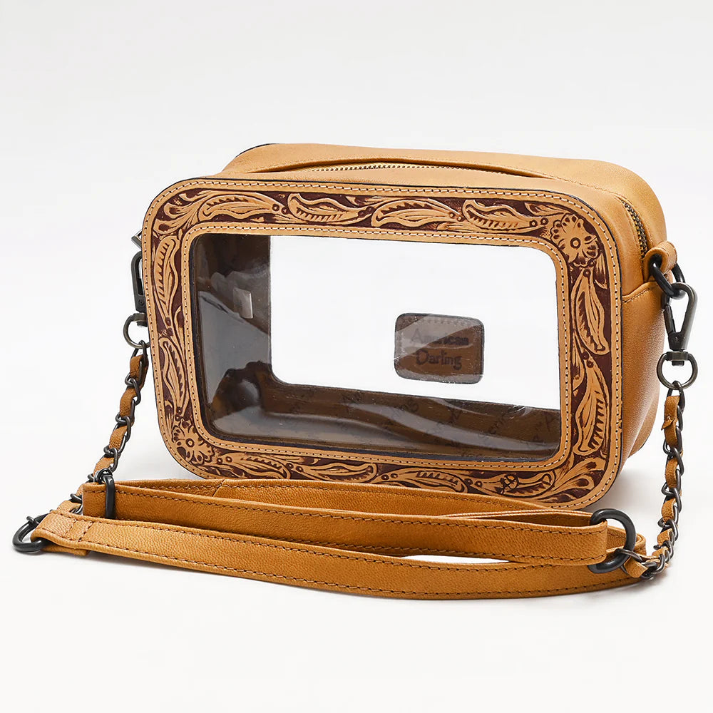 American Darling Clear Bag Genuine Western Leather Women Bag