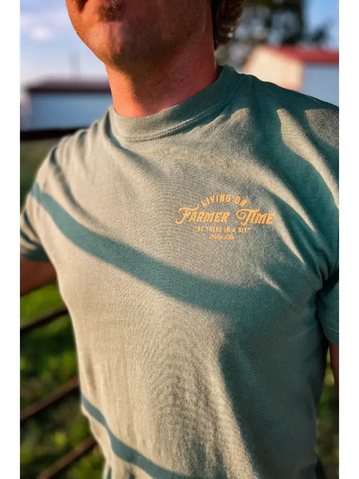 Living On Farmer Time Graphic Tee