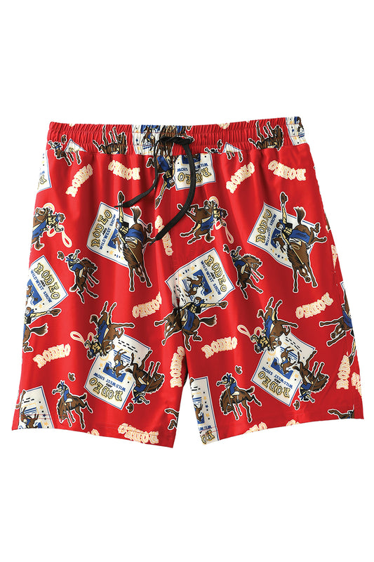 Men's Cinch Red Swim Trunk