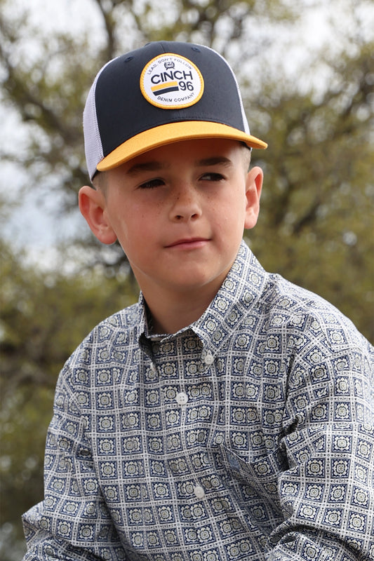 Boys Cinch Trucker Cap Navy