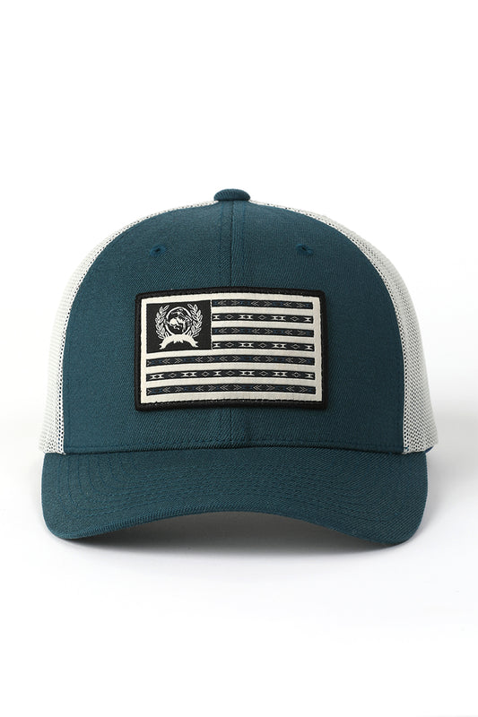 CINCH MENS TRUCKER CAP - BLUE FLAG
