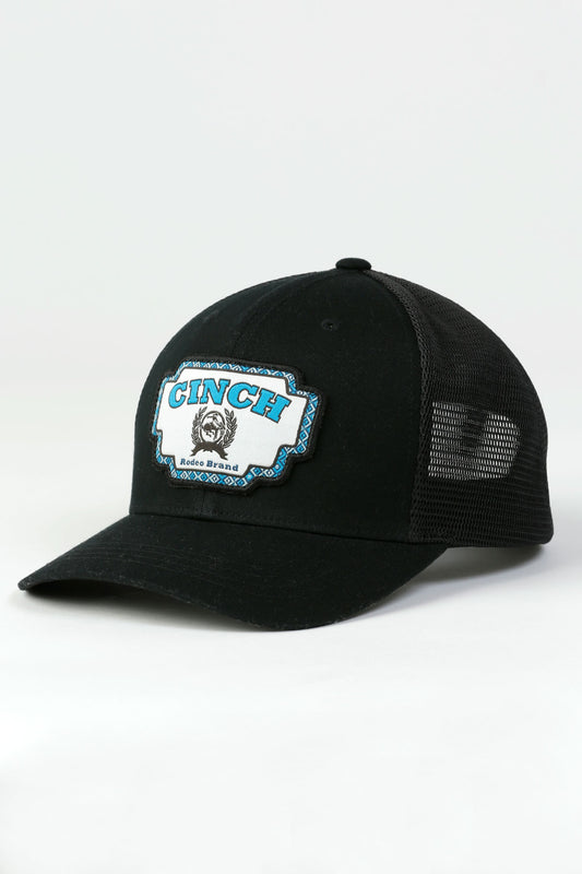 WOMENS CINCH BLACK & TURQUOISE CAP