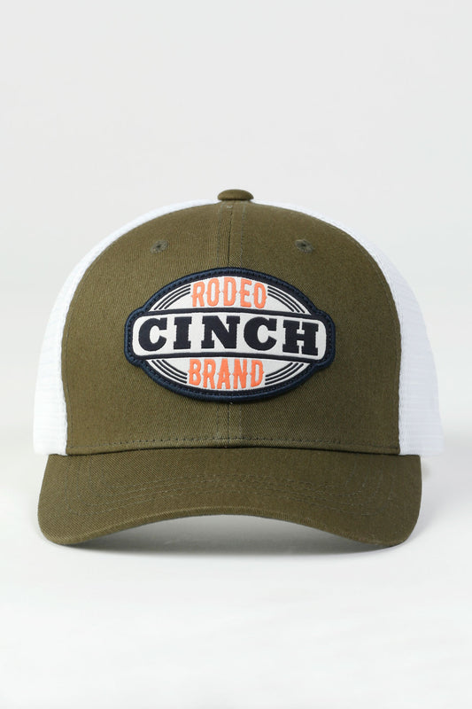 Womens Cinch Olive Trucker Cap