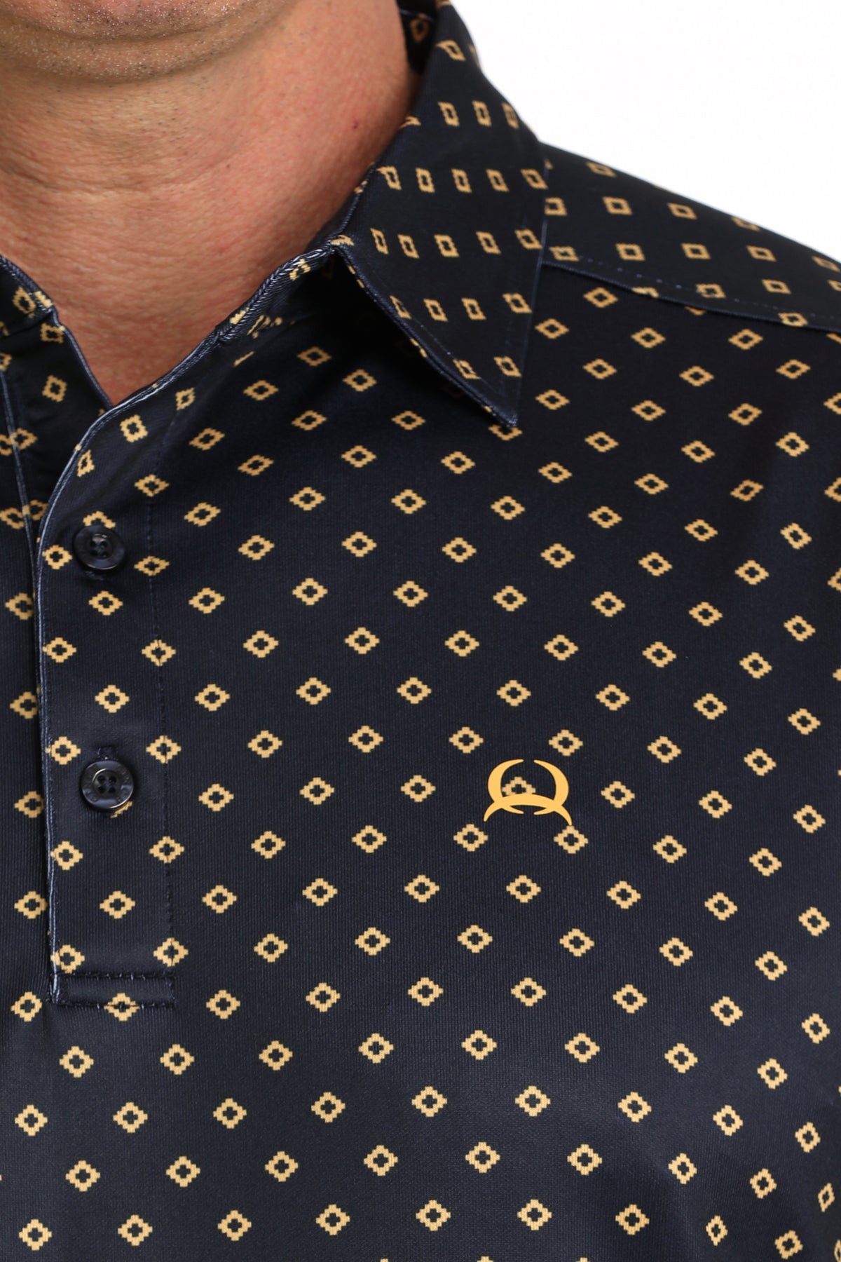 Cinch Mens Arenaflex Polo Navy