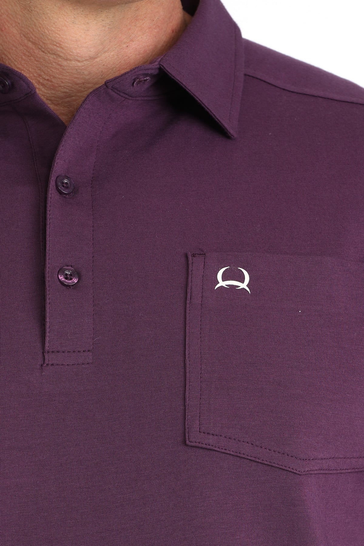 Cinch Men's Arenaflex Polo Purple S/S