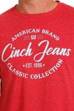 CINCH MENS HEATER RED TEE