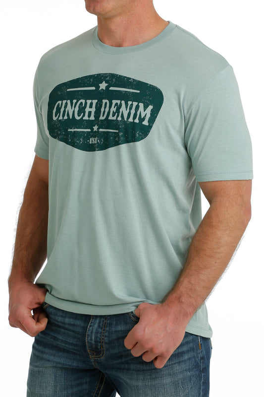 MENS CINCH TURQUOISE TEE