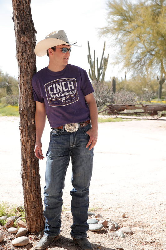 MENS CINCH PURPLE TEE