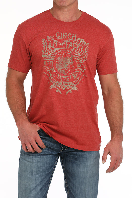Cinch Red Bait & Tackle Tee