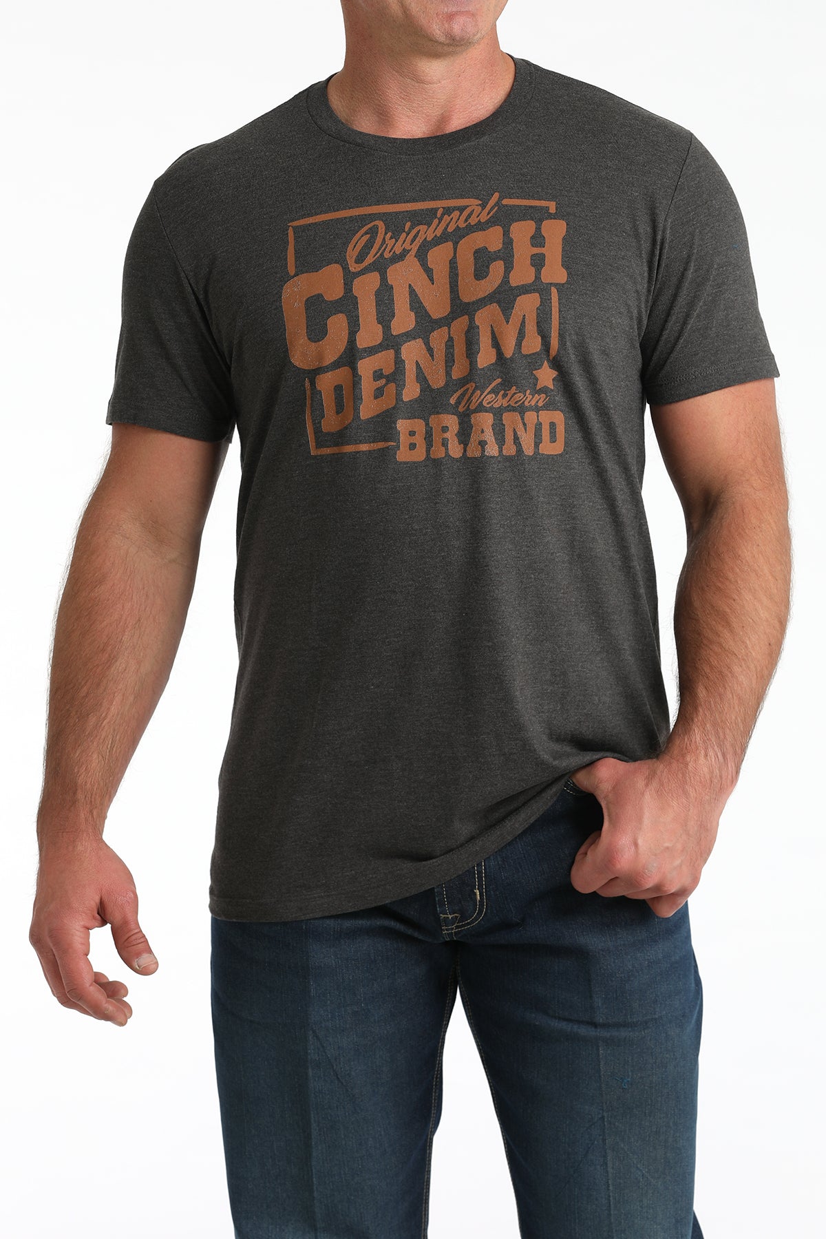 Cinch Mens Charcoal Tee