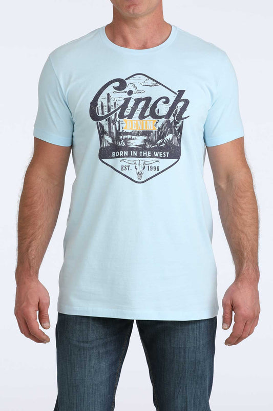 Men's Cinch Tee Light Blue