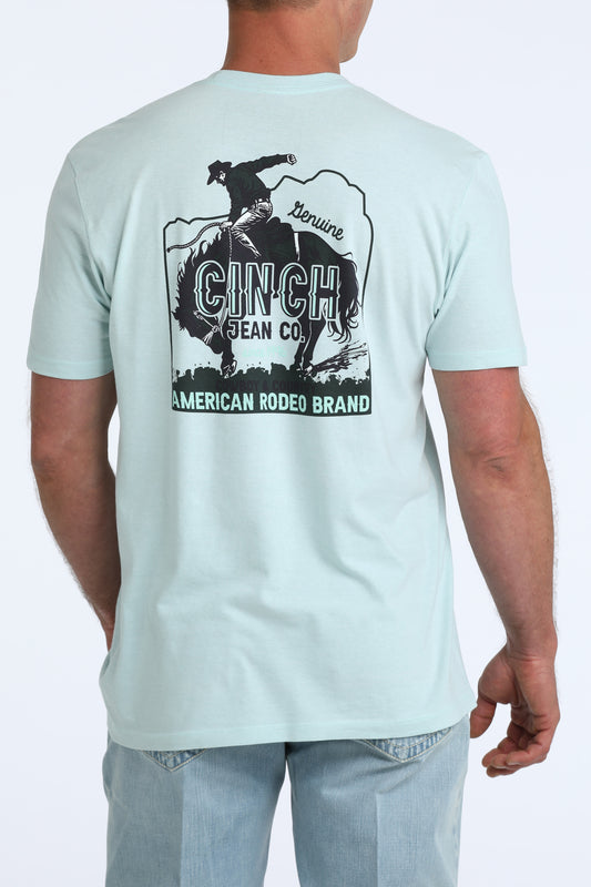 Cinch Mens S/S Green Tee